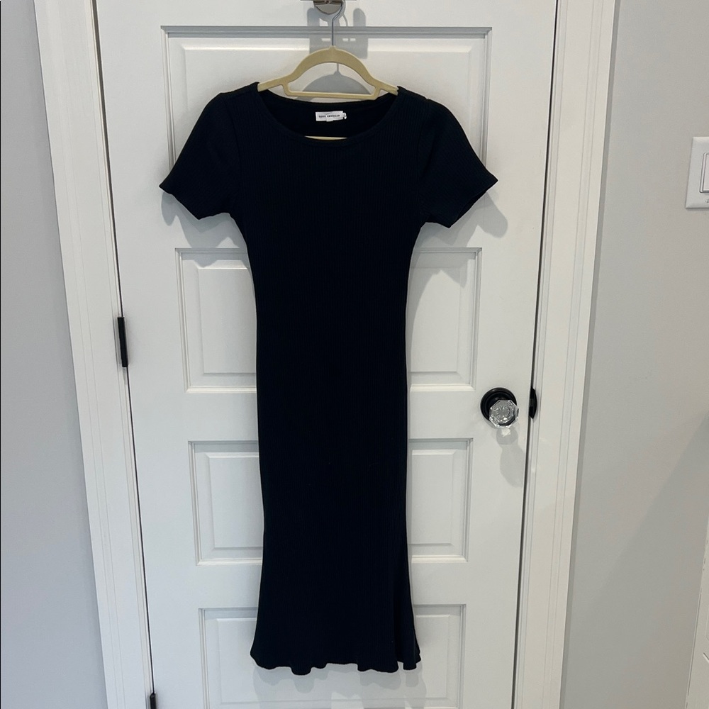 Good American Black Midi Dress